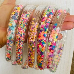 Qty 2 New Confetti shaker headband